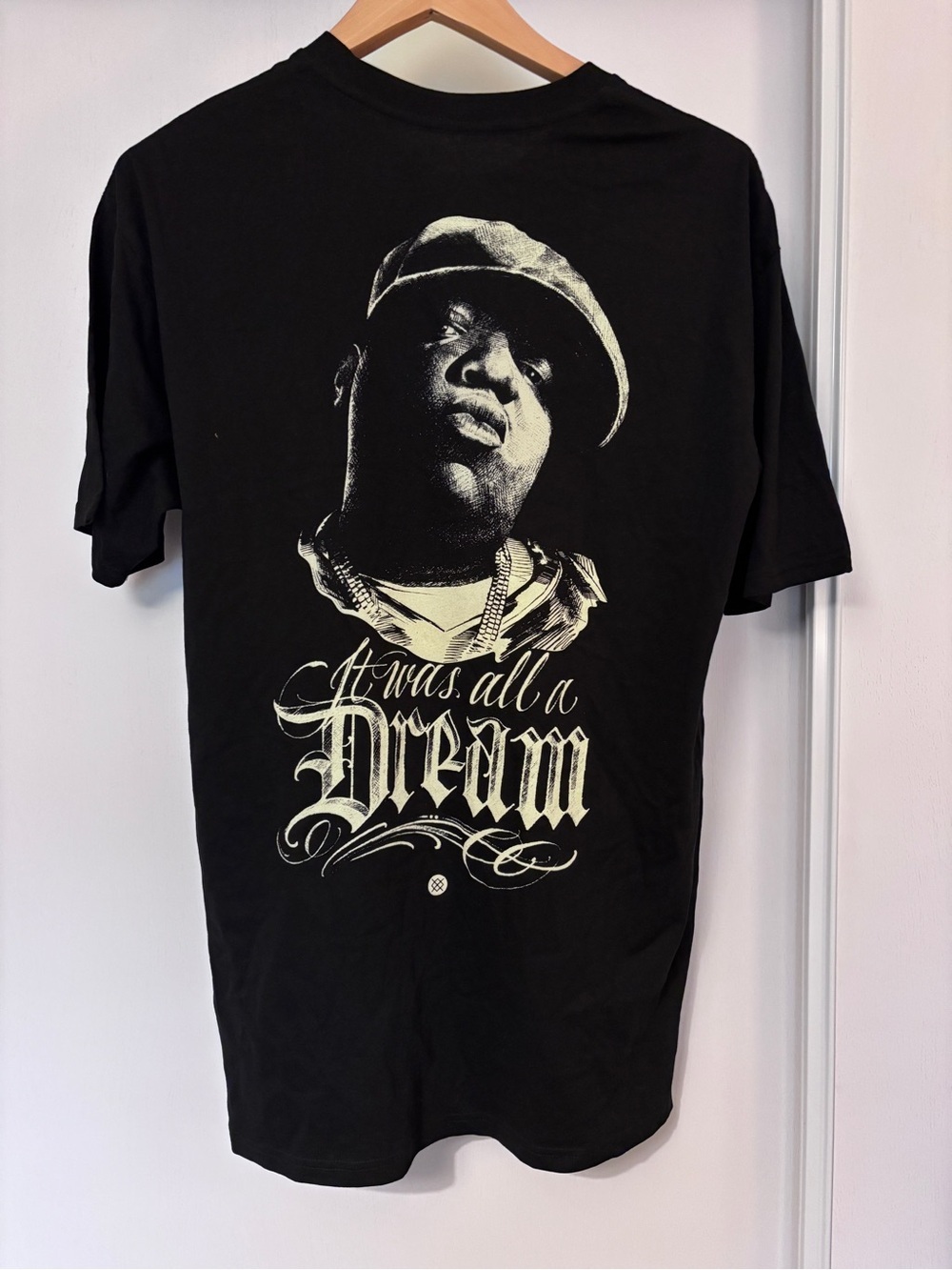 Stance Mens Tee Black Size Large Notorious BIG It Was All A Dream Crewneck Rap